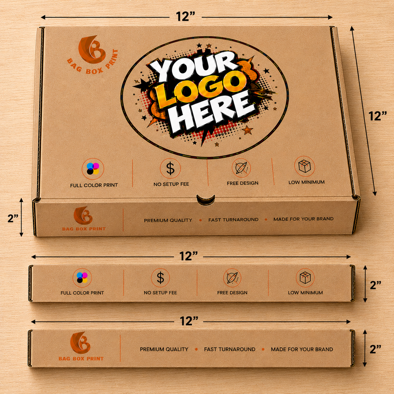 Custom Printed Pizza boxes