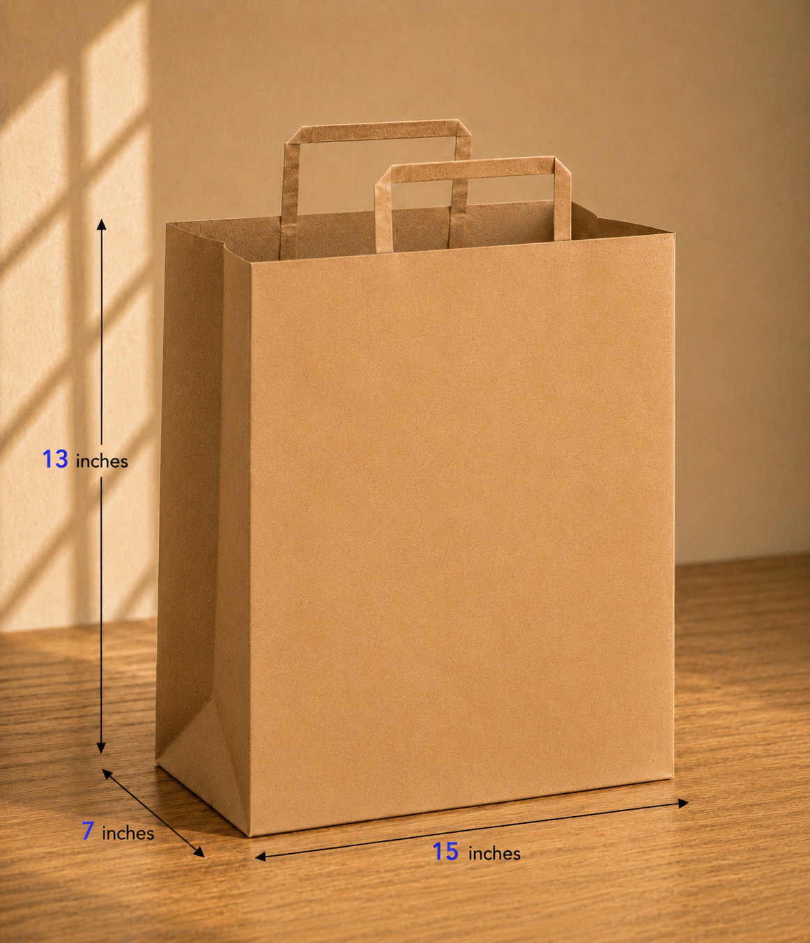 Plain Paper Bags with Handle