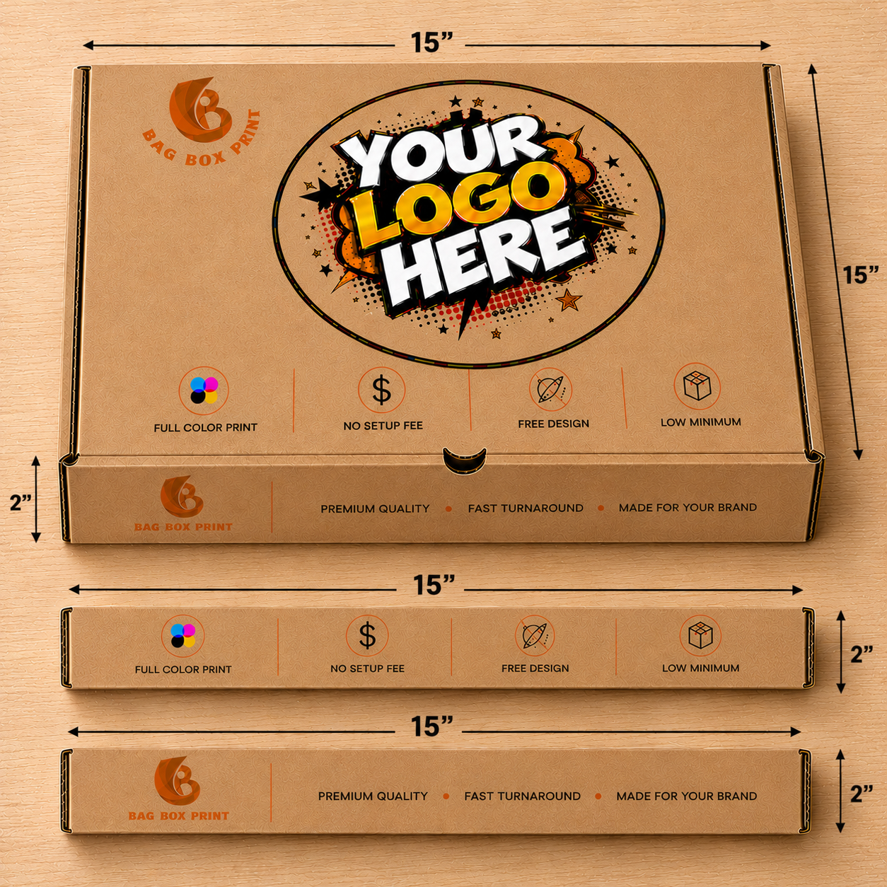 Custom Printed Pizza boxes