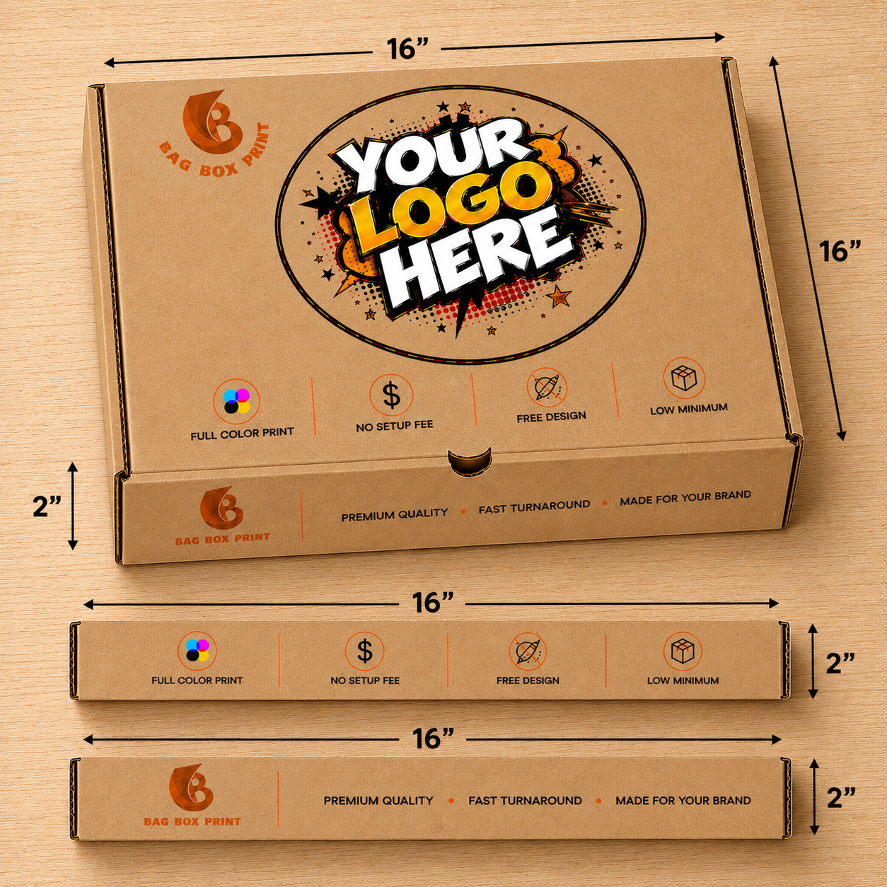 Custom Printed Pizza boxes