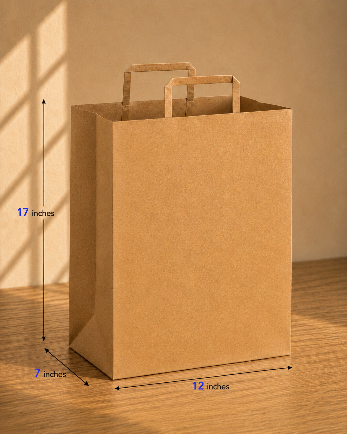 Plain Paper Bags with Handle