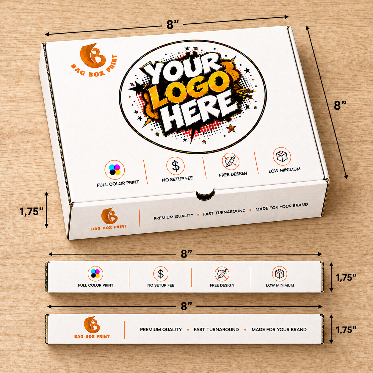 Custom Printed Pizza boxes