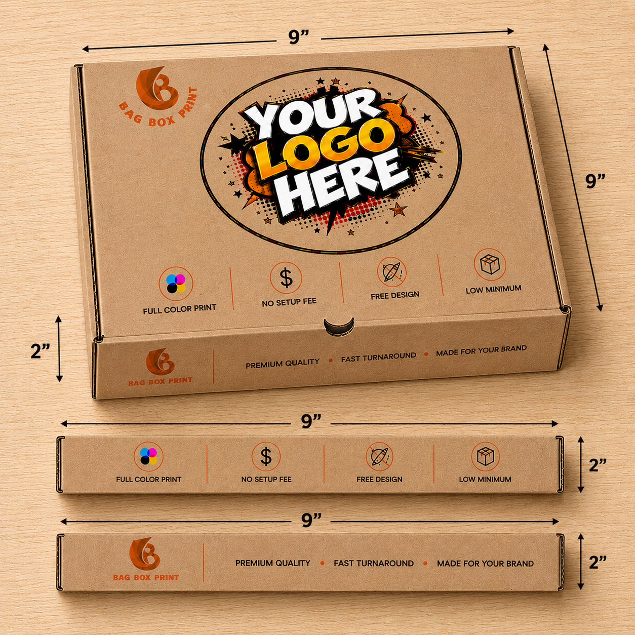 Custom Printed Pizza boxes