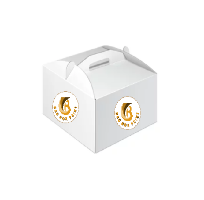 White Custom Printed Cake Boxes | Branded Packaging