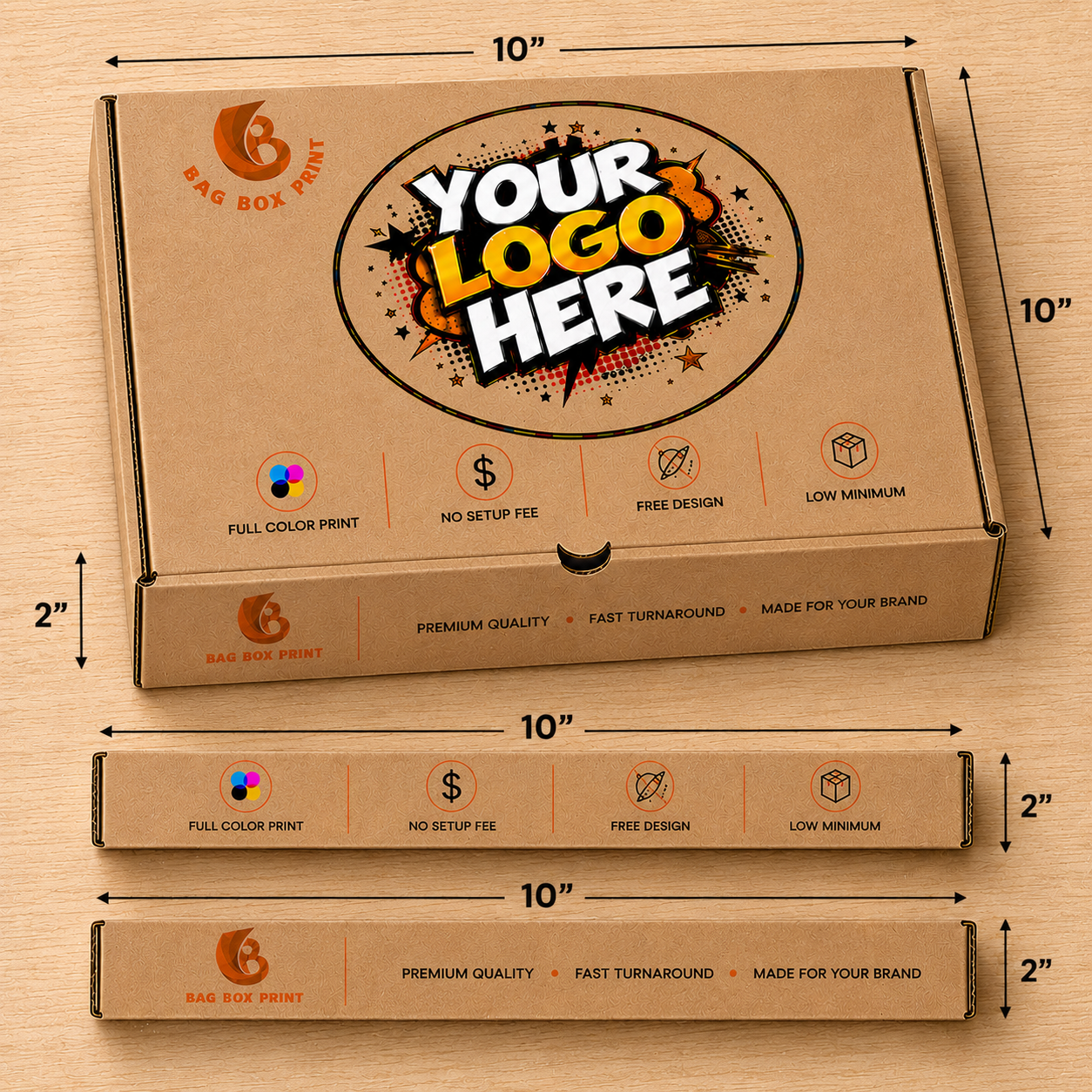 Custom Printed Pizza boxes