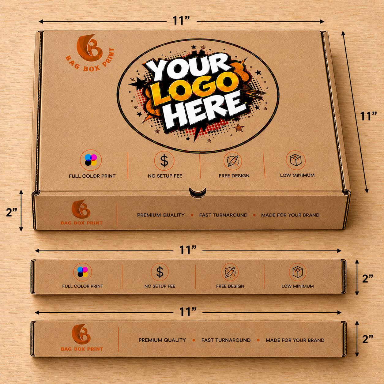 Custom Printed Pizza boxes