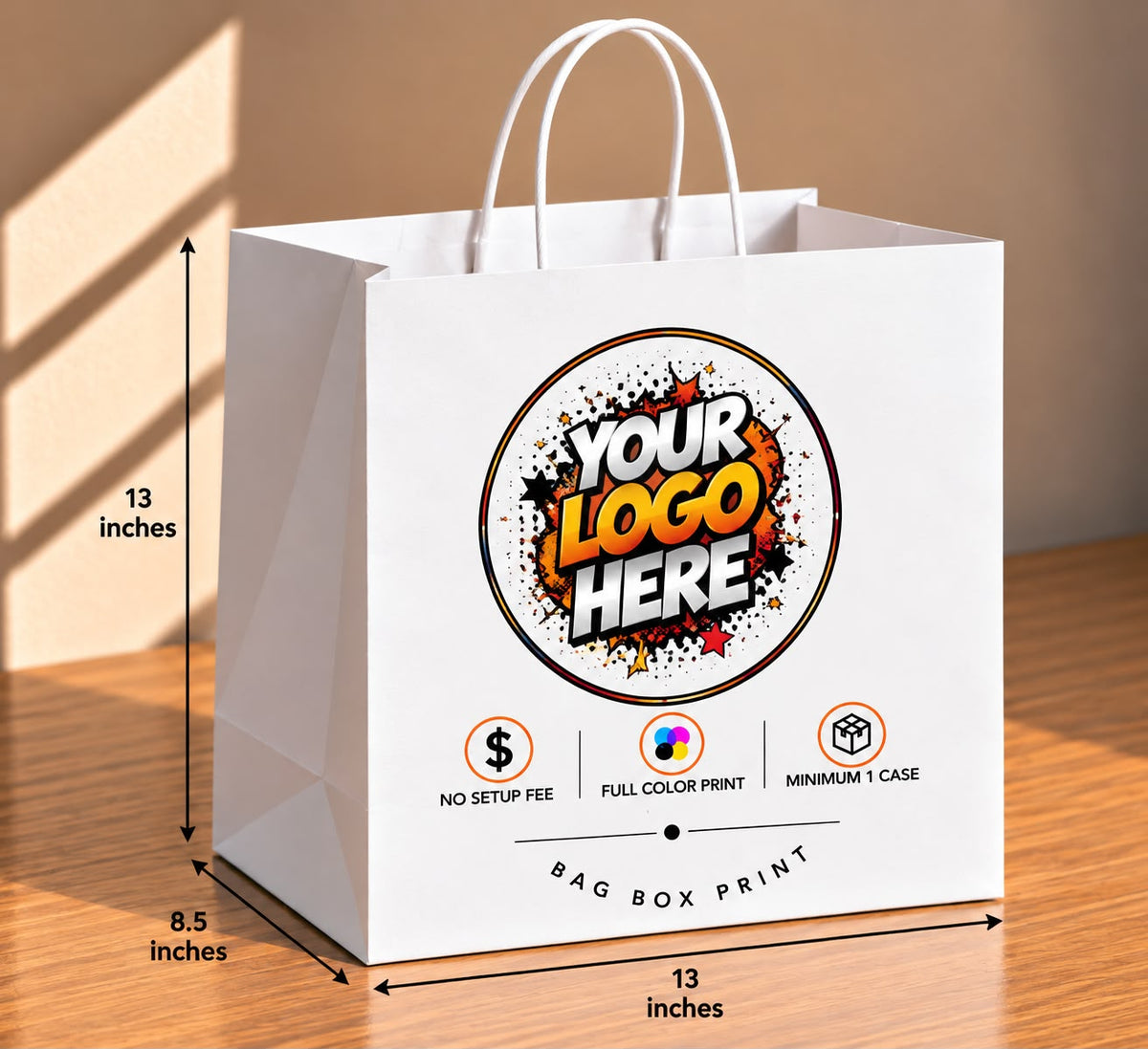 Custom Printed Paper Bags - Twisted Handles