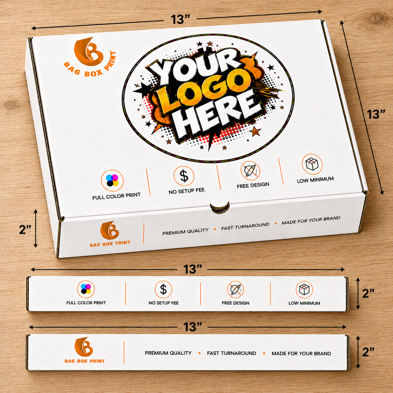 Custom Printed Pizza boxes