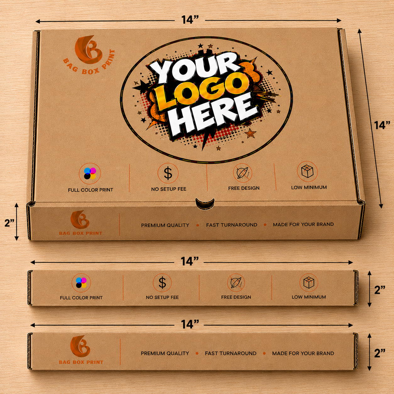 Custom Printed Pizza boxes