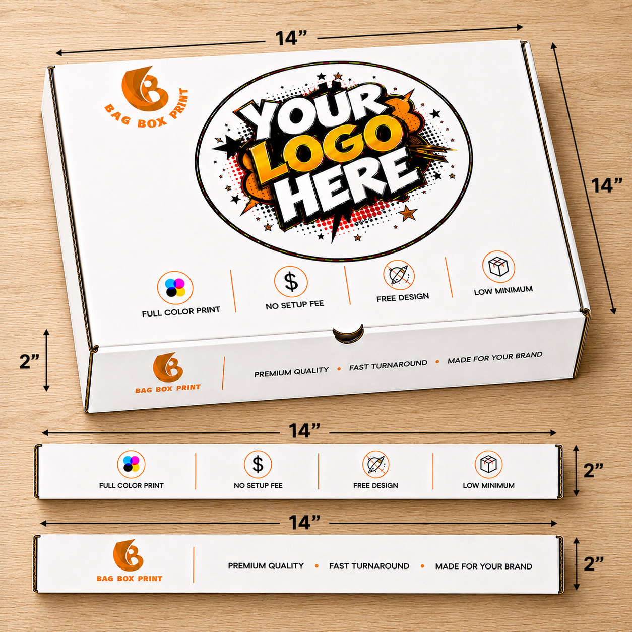 Custom Printed Pizza boxes