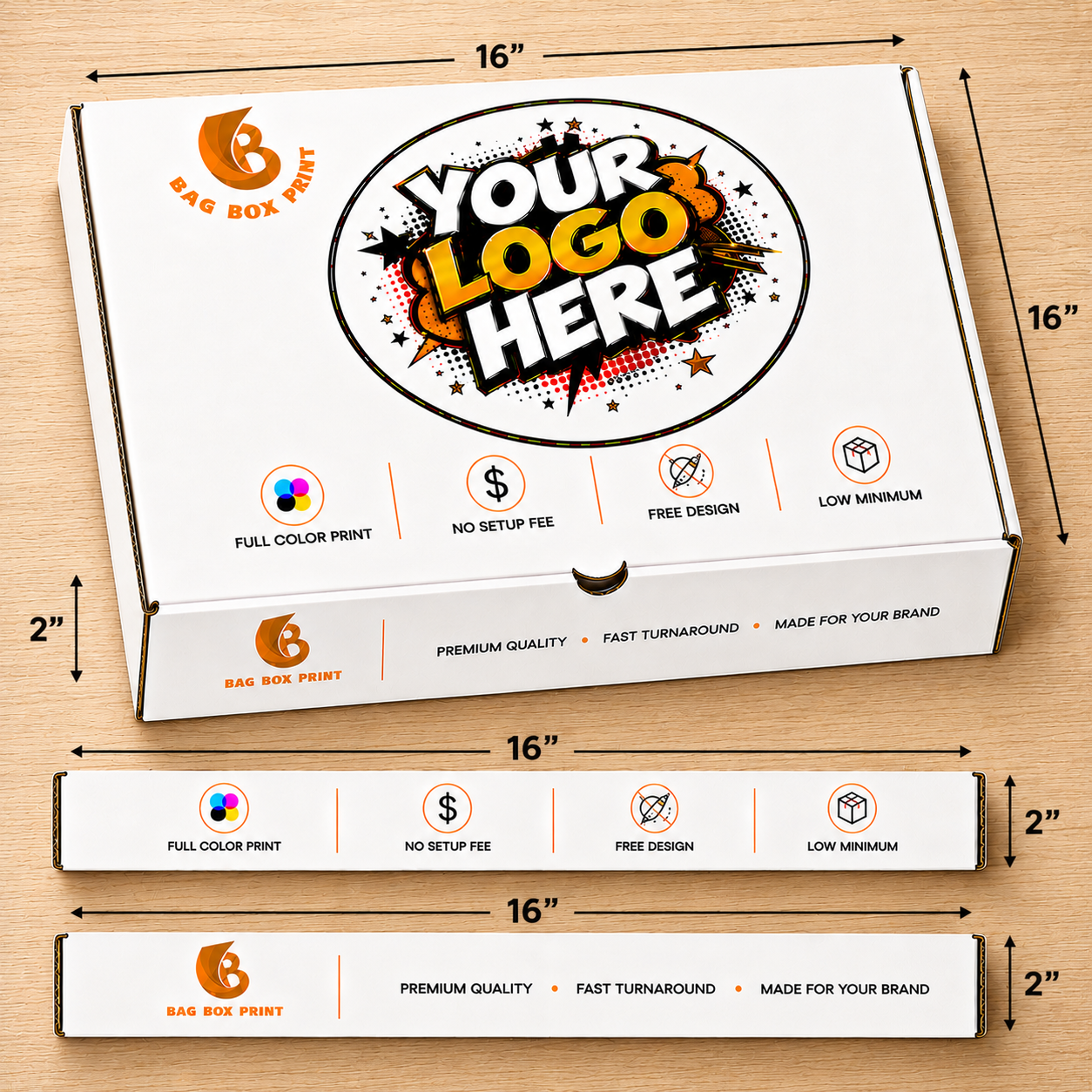 Custom Printed Pizza boxes
