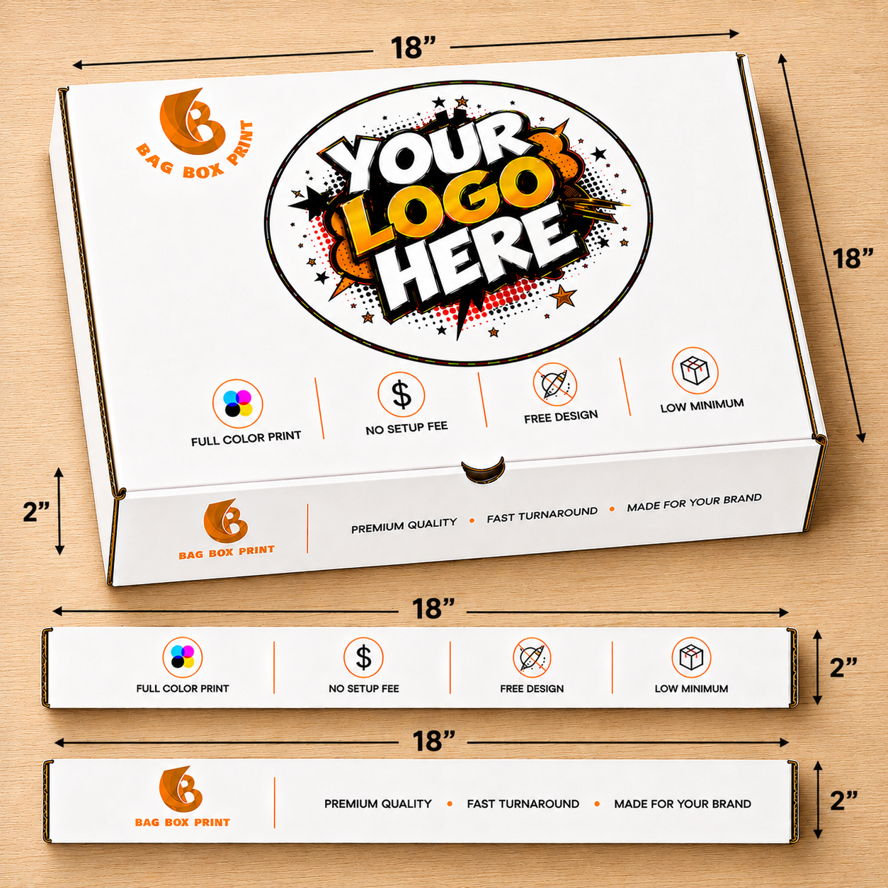 Custom Printed Pizza boxes