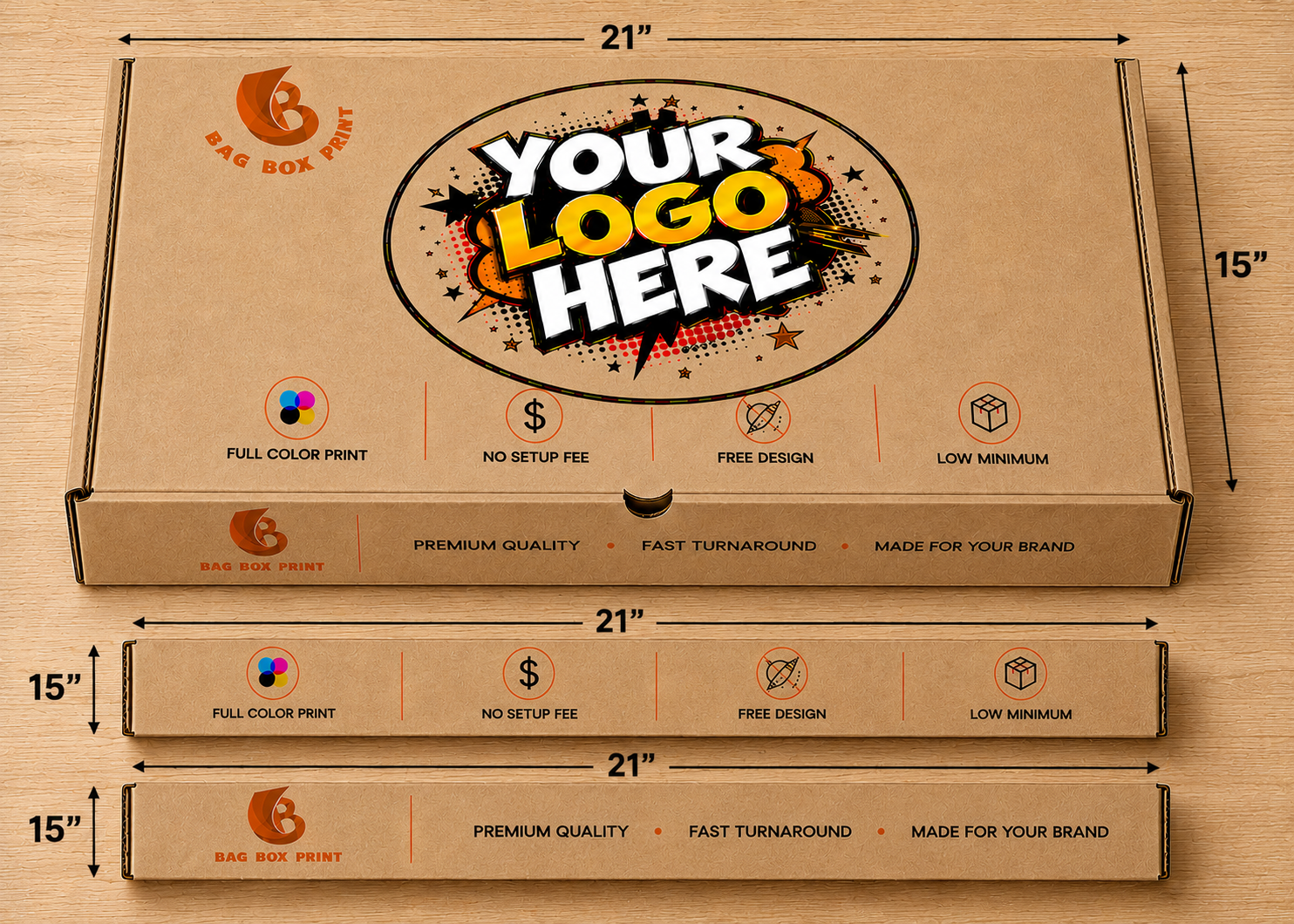 Custom Printed Pizza boxes