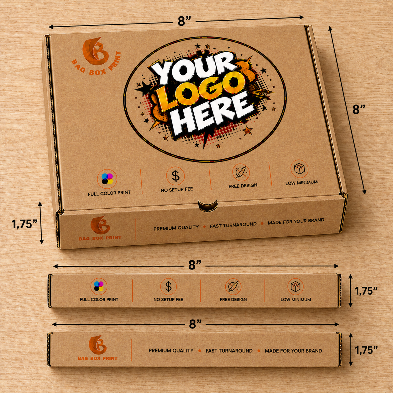 Custom Printed Pizza boxes
